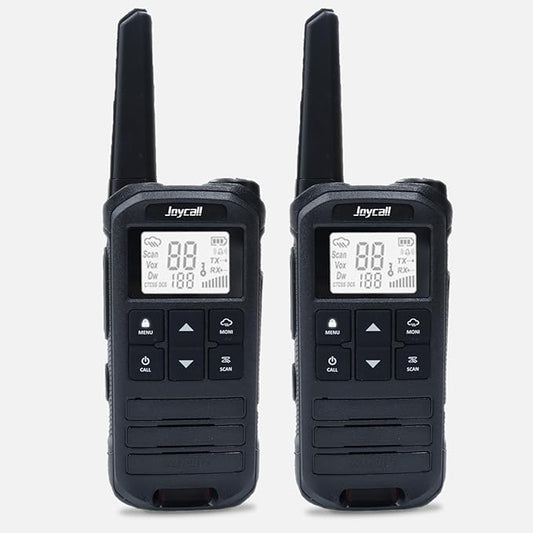 Long Range Walkie Talkies for Adult with NOAA Weather Alert Portable Walkie Talkies Rechargeable 22 Modifiable FRS Two Way Radios with Charger Cable &1400mAh Li-ion Battery (Black)