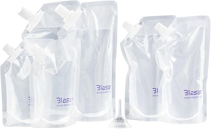 Concealable Cruise Ship Rum Sneak Flask Kit Set (2x32oz, 2x16oz, 2x8oz)