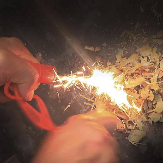 Extremus 6-in-1 Magnesium Fire Starter with Striker, High Temp Magnesium Rod