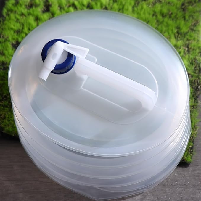 10L Outdoor Collapsible Water Bag Camping Foldable Water Containers Drinking PE Folding Bucket Telescopic Storage Water Bottle
