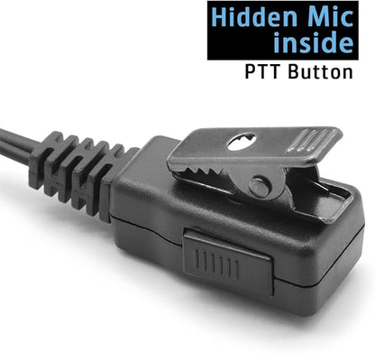Earpiece Headset Fits for Motorola MotoTRBO Radio DP2400 DP2400e DP3441e XPR3300e XPR3500 MTP3000 XiR P6600 Walkie Talkie G-Style Clip Ear Hook Hanger PTT Headset Multi-pin