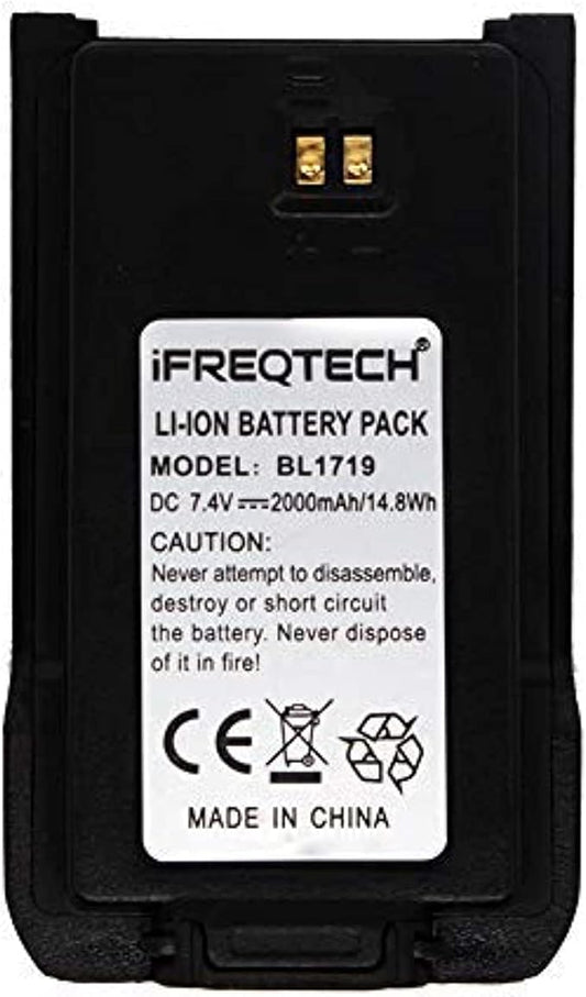 BL1719 Battery for Hytera HYT TC-508 TC-518 TC-580 TC- 446S TC-510 TC-585 TC-500S 2000mAh Li-Ion