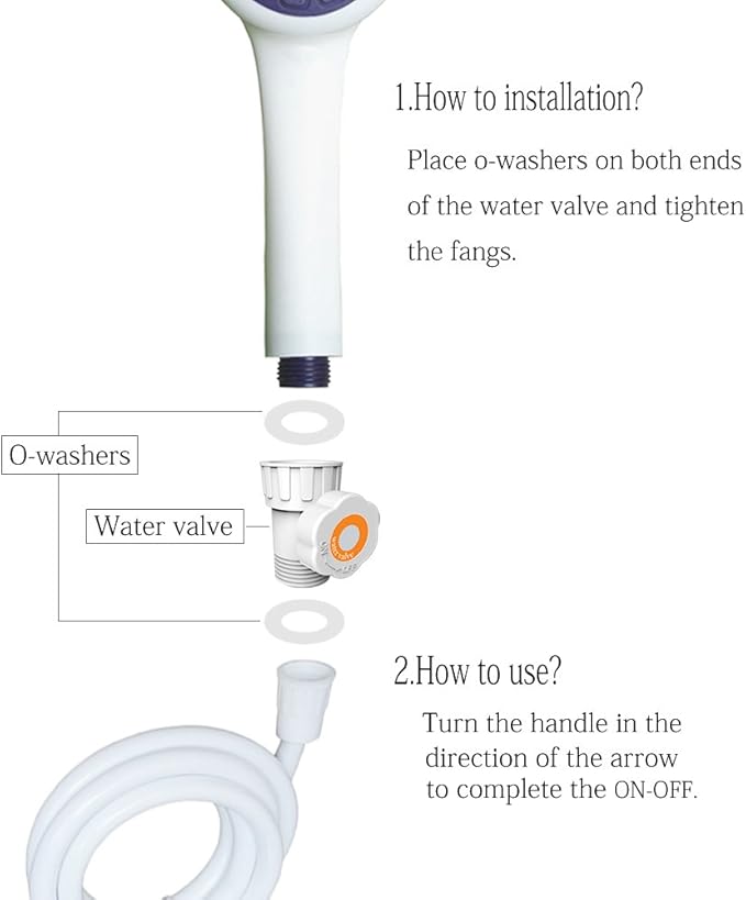 Iron Hammer Portable Shower Camping Shower Outdoor Shower Handheld Electric Shower
