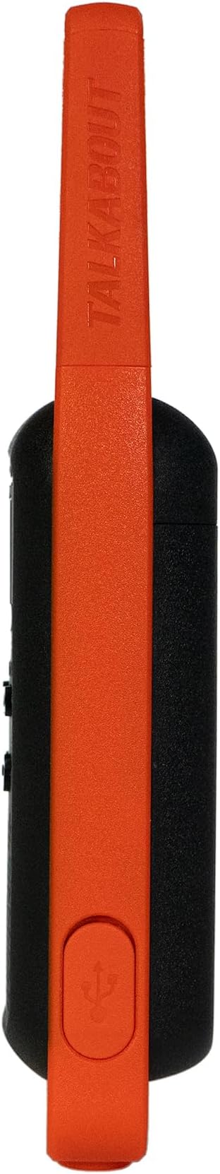 Motorola Solutions, Portable FRS, T275, Talkabout, Two-Way Radios, Rechargeable, 22 Channel, 25 Miles, Orange W/Black, 2 Pack