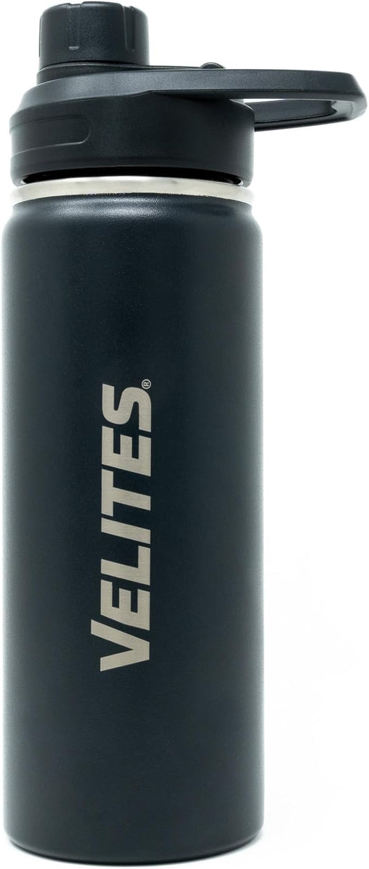 Velites Isothermal Bottle I Stainless Steel Bottle I Preserves Temperature Both Hot and Cold I Capacity 18oz I Includes Shaker Ball