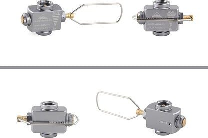 Campingmoon Gas Canister Refill Adapter, Portable Outdoor Gas Saver Lindal Valve Canister Shifter, Camping Canister Vent Valve, Z15