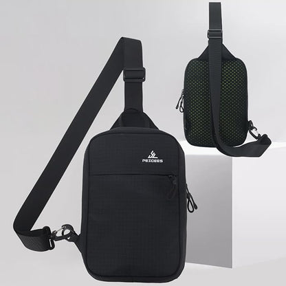 Peicees Small Sling Bag for Women Men Trendy Casual Phone Chest Bag Waterproof Crossbody Daypack