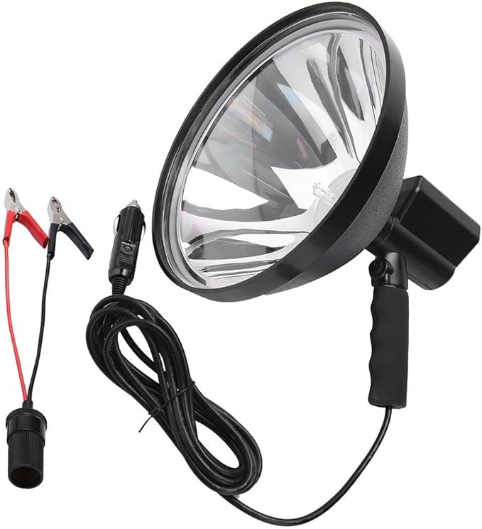 100W LED HID Handheld Spot Lights Xenon Hunting Flash Lights Torch Hunting Spot Light Work Spotlight Camping Fishing Boat Searchlight Outdoor Lighting