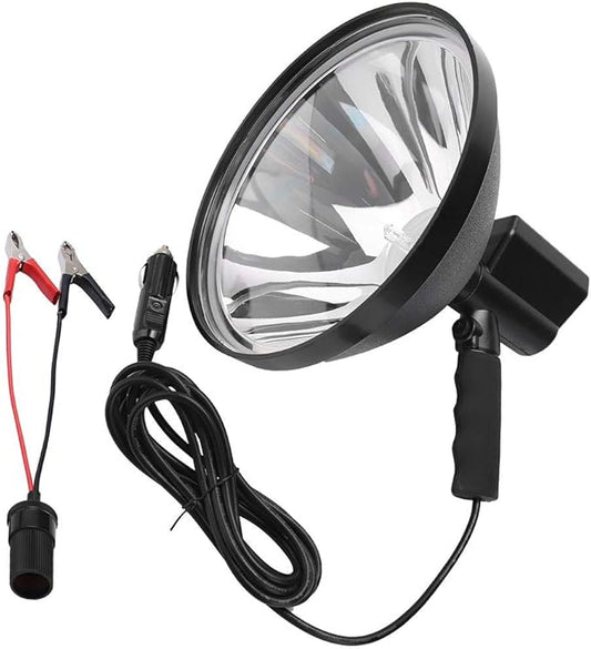 100W LED HID Handheld Spot Lights Xenon Hunting Flash Lights Torch Hunting Spot Light Work Spotlight Camping Fishing Boat Searchlight Outdoor Lighting