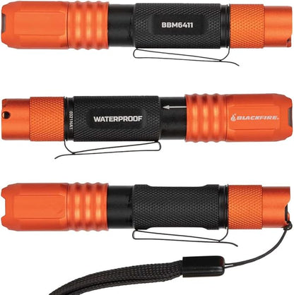 Blackfire - Klein Tools Outdoors - Rechargeable Waterproof Pocket Flashlight BBM6411, 275 Lumen, Dual-Direction Pocket Clip with Lanyard for Outdoor Use, Camping, Hunting, Work