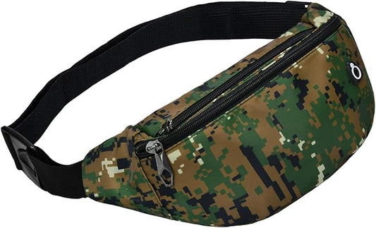 Fanny Pack for Men Women, Waterproof Sports Waist Bag Pack, Belt Bag for Travel Hiking Running