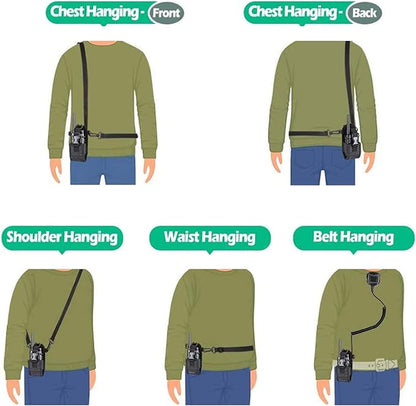 LUITON Radio Holder Walkie Talkie Pouch Molle Radio Pouch BaoFeng Radio Holster Strap Radio Case for Duty Belt Compatible with BaoFeng UV5R 888S F8HP Kenwood Icom HYT Arcshell Retevis H777 (1 Pack)