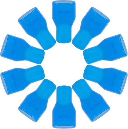 10pcs Mouthpiece Replacement for Camelbak, Blue Silicone Bite Valve Replacement Hydration Pack Bite Valve Parts Accessories for Hydration Bladder