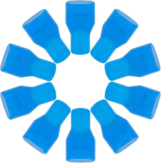10pcs Mouthpiece Replacement for Camelbak, Blue Silicone Bite Valve Replacement Hydration Pack Bite Valve Parts Accessories for Hydration Bladder