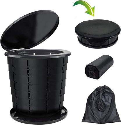 Portable Toilet For Camping Bucket Toilet | Camping Toilets Portable Folding Toilet Bucket | Retractable Toilet Camping Potty For Adults With Bags For Outdoor Camp Boat Toilet Bucket