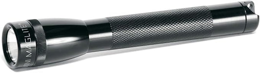 Maglite Mini Incandescent 2-Cell AA Flashlight with Holster, Black