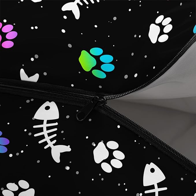 Starry Cat Camping Sleeping Bags,3 Season Warm & Cool Weather,Lightweight Waterproof Sleeping Bags for Adults & Kids,Traveling and Outdoors,Camping Gear Equipment,31x90inch