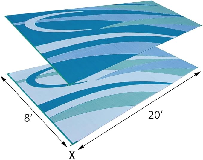 Ming's Mark GC3 Blue/Green 8' x 20 Graphic Mat