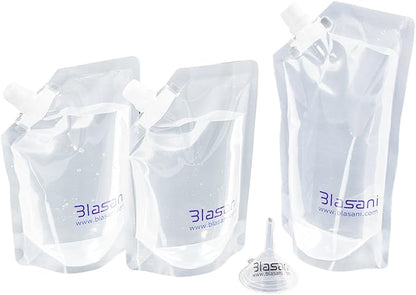 Concealable Plastic Cruise Ship Rum Sneak Flask Kit Set (1x16oz, 2x8oz)