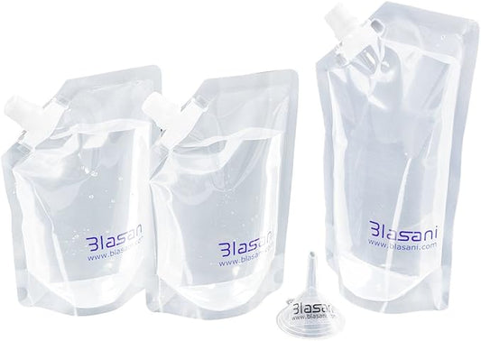 Concealable Plastic Cruise Ship Rum Sneak Flask Kit Set (1x16oz, 2x8oz)