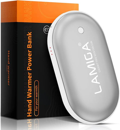 Hand Warmers Rechargeable,Electric Hand Warmer Reusable,5200mAh Portable Powerbank,Hot Hand Pocket Heater for Outdoor Camping and Hunting,The Best Gift for Winter.