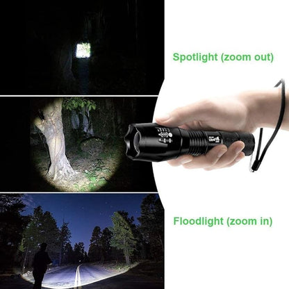 ULTRAFIRE A100 Tactical LED Flashlight Mini,800 Lumen Hunting Handheld Flashlight Focusable 3 Colors Exchange Glass Lens (Generate RED or Green Light)