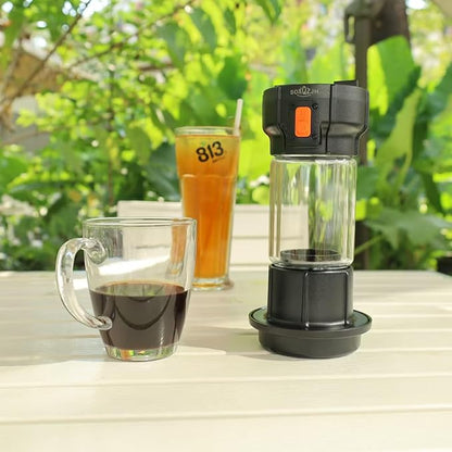 Portable Coffee Maker,Express Coffee Machines,Drip Coffee Makers With Strong Button Feature,Single Serve Coffee Maker,Small Coffee Maker Machine for Camping & Travel, Camping Essentials