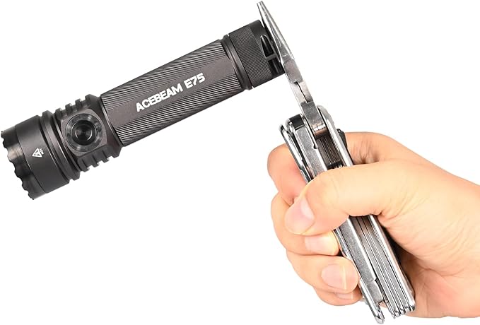 ACEBEAM E75 4500 High Lumens Flashlight with Magnetic Base, Super Bright LED Flashlight Rechargeable, IPX8 Water-Resistant Tactical EDC Flash Light, 26 Days Super Long Lasting for Camping,Everyday Use