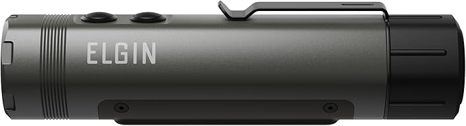 Elgin Maverick LED Flashlight, Rechargeable, Cree Super Bright 1600 Lumens, 4 Brightness Modes, Long-Lasting Battery Life, IP66 Weatherproof Torch for Work, Construction, Outdoor, Camping, Hiking
