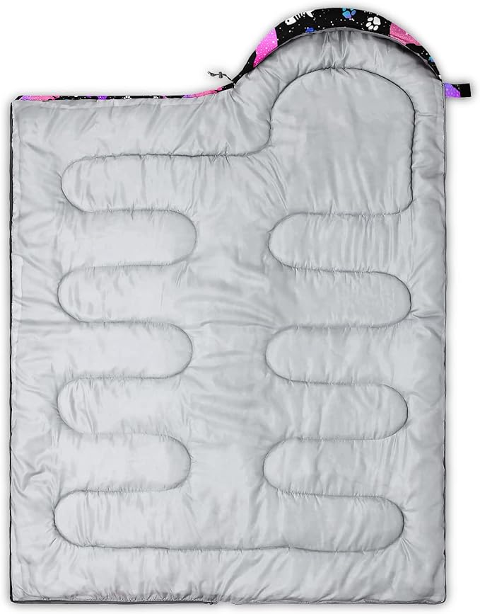 Starry Cat Camping Sleeping Bags,3 Season Warm & Cool Weather,Lightweight Waterproof Sleeping Bags for Adults & Kids,Traveling and Outdoors,Camping Gear Equipment,31x90inch