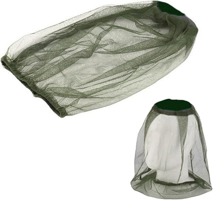 Mosquito Head Net Head Mesh with Extra Fine Holesfor Protecting from Insect Bug Bee Mosquito Gnats, Face Netting for Camping/Hiking/Fishing