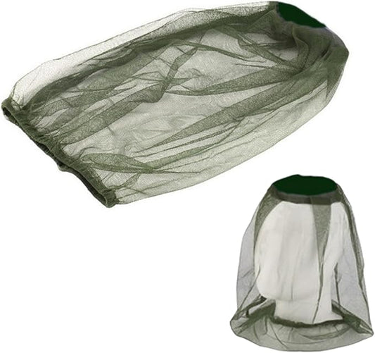 Mosquito Head Net Head Mesh with Extra Fine Holesfor Protecting from Insect Bug Bee Mosquito Gnats, Face Netting for Camping/Hiking/Fishing