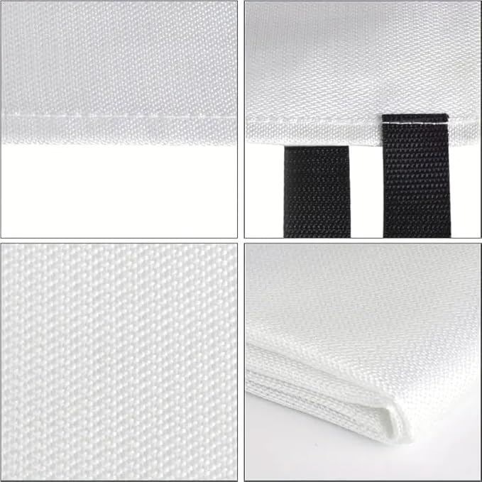Emergency Fire Blanket for Fire Suppression, 39x39 inches Flame Retardant Fabric Fireproof Blanket, Survival Gear for Home Safety, Outdoor Camping (4 Pack)