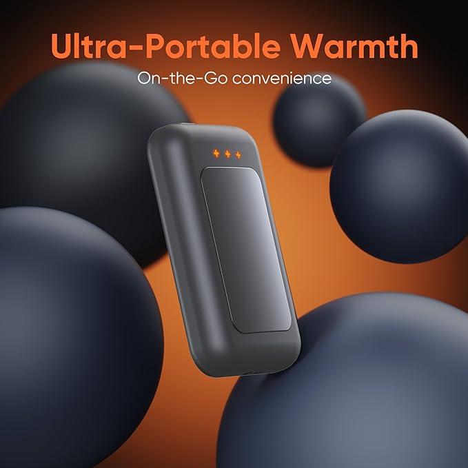 Hand Warmers Rechargeable, 2 Pack 6400mAh Electric Hand Warmer, 16 Hours Lasting, Great for Outdoors, Camping, Gifts for Men Women