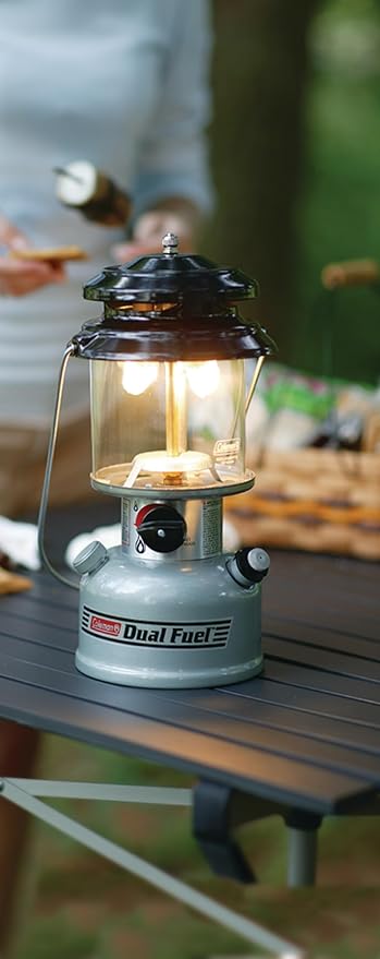 Coleman Premium Dual Fuel Lantern with Carry Case & *Globe Clear Straight C006