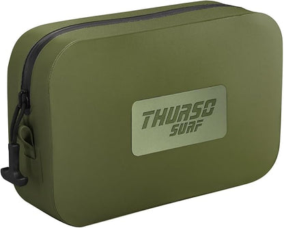 THURSO SURF Waterproof Fanny Pack Dry Bag Floating Pouch Bag Adjustable Waist Strap Keep Your Phone and Valuables Safe/Dry SUP Accessories for Kayaking Paddle Board Snorkeling Boating (Olive)