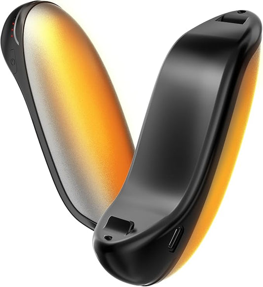 Hand Warmers Rechargeable, 2 Pack Electric Hand Warmer, 7200mAh Portable Reusable Hand Warmer, Pocket Size, 3S Fast Warming up for Heat Therapy, Prevent Chilblain, Outdoor Activity Hiking, Camping