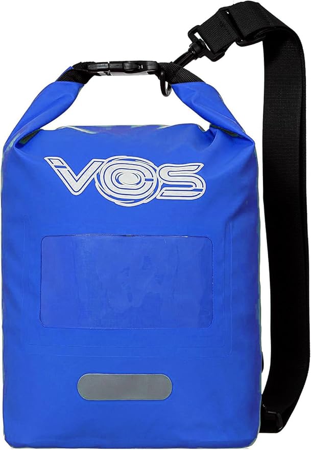 VOS Waterproof Premium Dry Bag – 5L | All-purpose Bag Lightweight Dry Storage Bag Backpack for Travel, Swimming, Boating, Kayaking, Camping, Beach (Blue)