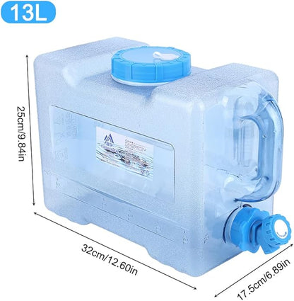 Water Storage Containers, Camping Water Container, Portable Water Tank with Faucet Camping Bucket with Tap Water Jug with Spigot BPA Free Emergency Water Storage for Outdoor Camping Hiking