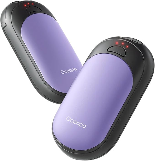 OCOOPA 2in1 Magnetic Rechargeable Hand Warmers, Electric Pocket-Sized Handwarmers, Light Sleek Stylish, UL Certified, 3 Heat Settings, Electronic Gifts for Men, Women Purse Must Haves, UT3 Lite