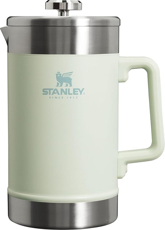 Stanley Classic Stay-Hot French Press Coffee Maker 48 oz | 5 Minute Brew, 4 Hours Hot | Mesh Filter for Coffee Grounds | Insulated Stainless Steel French Press | BPA-Free | Mist