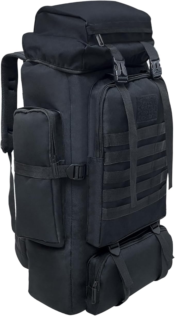 80L 100 Liters Camping Hiking Military Tactical Backpack,Water Resistant Large Travel Daypacks Outdoor MOLLE Rucksack