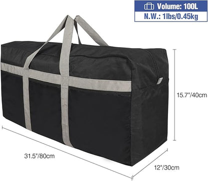 REDCAMP Foldable Travel Bag, Large Sports Bag, 75L/96L/100L, Lightweight Waterproof Tote Bag