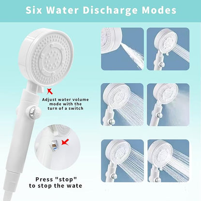 Portable Shower, Camping Shower Rechargeable Electric Shower Pump with USB-C & Smart Digital Display, Multifunctional Handheld Shower Head for Rinsing, Hiking, RVing, Beach Vacations (Blue)