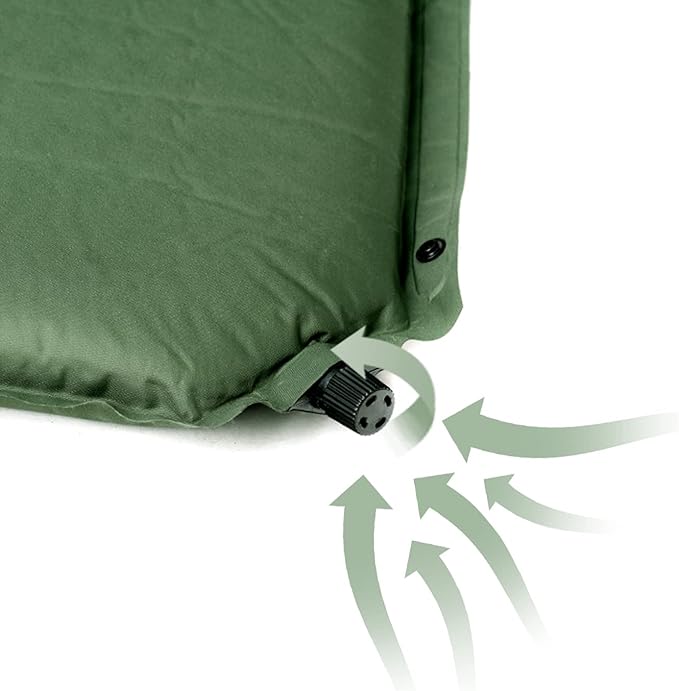 Naturehike Sleeping Pad, 2 inch Thick Self Inflating Sleeping Pad for Camping, Durable Camping Mattress Connectable with Multiple, Lightweight Sleeping Mats for Backpacking, Tent, Hammock, Hiking