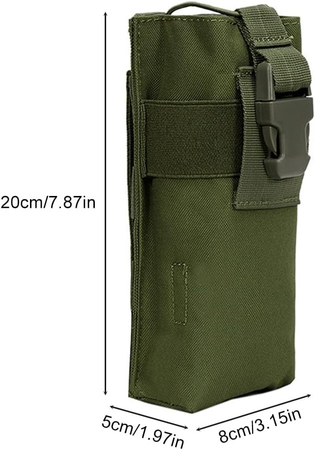 DONGKER Tactical Talkie Holder,Waterproof Molle Water Bottle Bag Nylon Talkie Pouch for Camping Outdoor Activities