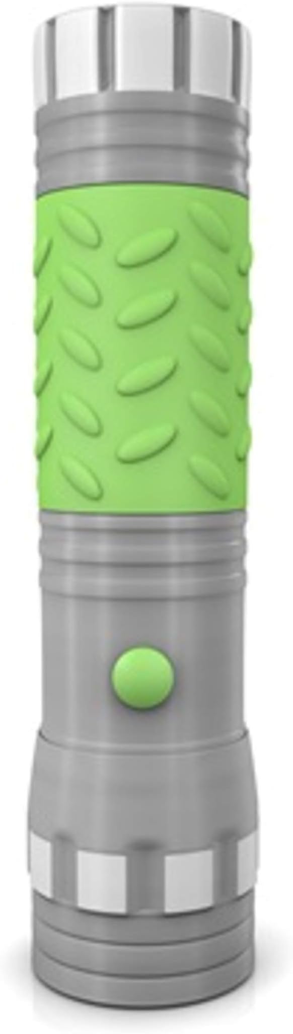 Rayovac Mini LED Flashlight with Glow in the Dark Rubber Grip, Metal Tactical Flash Light with Batteries Included - Perfect for Parties, Gifts, Power Outages, Emergency Situations
