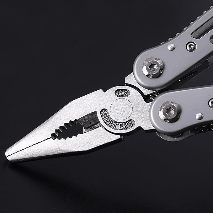 14 in 1 Multifunctional Pliers, Foldable and Self-locking Tool, Suitable for DIY, Outdoor Camping, Maintenance, and Good Helper for Men at Home