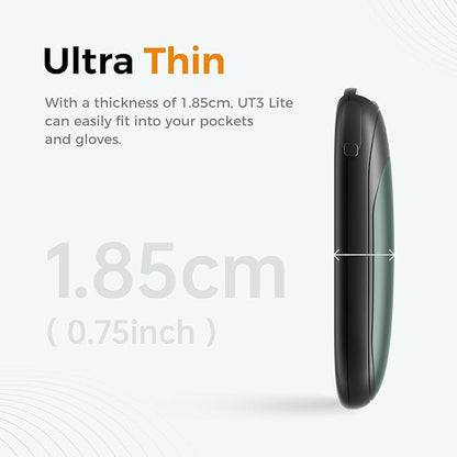 OCOOPA 2in1 Magnetic Rechargeable Hand Warmers, Electric Pocket-Sized Handwarmers, Light Sleek Stylish, UL Certified, 3 Heat Settings, Electronic Gifts for Men, Women Purse Must Haves, UT3 Lite