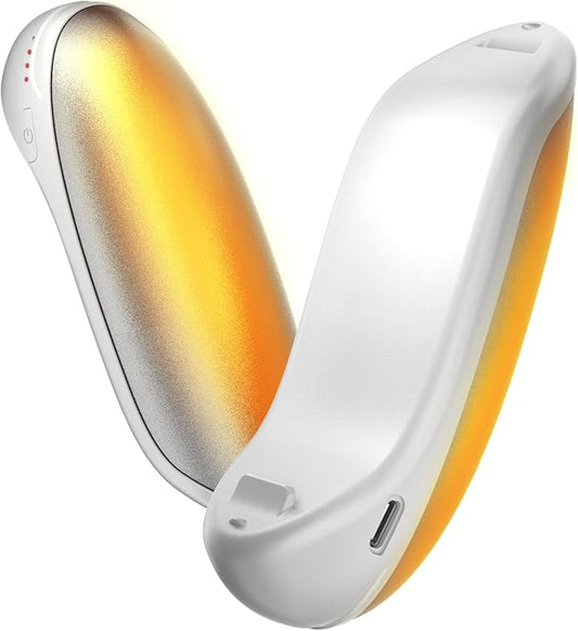 Hand Warmers Rechargeable, 2 Pack Electric Hand Warmer, 7200mAh Portable Reusable Hand Warmer, Pocket Size, 3S Fast Warming up for Heat Therapy, Prevent Chilblain, Outdoor Activity Hiking, Camping
